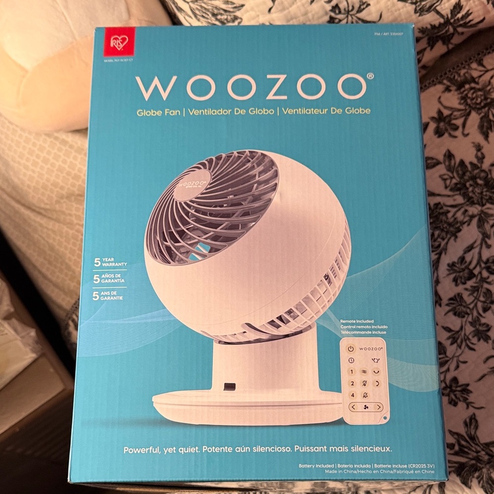 Woozoo Globe Fan - White